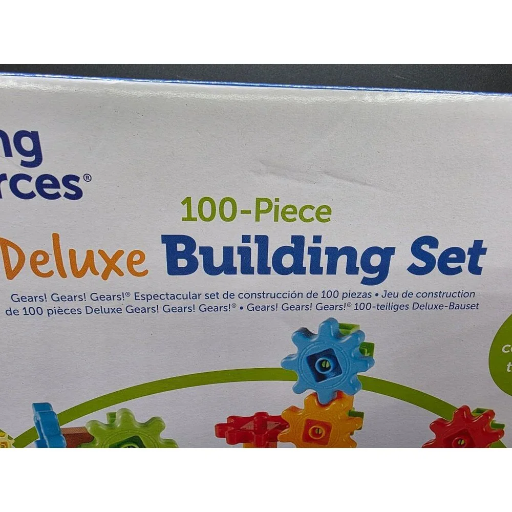 Learning Resources Gears Gears Gears Deluxe 100-Piece STEM Building Set Ages 3+